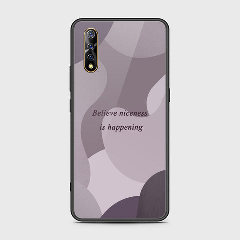 Vivo S1 Cover - Happy Series - HQ Ultra Shine Premium Infinity Glass Soft Silicon Borders Case