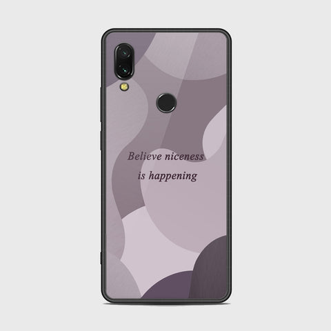 Xiaomi Redmi 7 Cover - Happy Series - HQ Ultra Shine Premium Infinity Glass Soft Silicon Borders Case