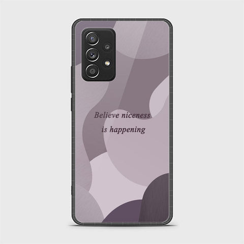 Samsung Galaxy A52 Cover - Happy Series - HQ Ultra Shine Premium Infinity Glass Soft Silicon Borders Case