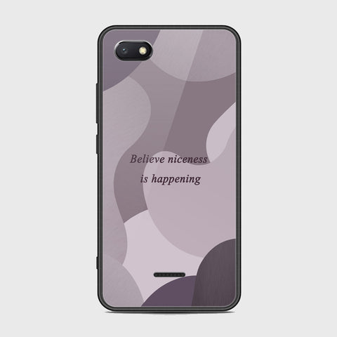 Xiaomi Redmi 6A Cover - Happy Series - HQ Ultra Shine Premium Infinity Glass Soft Silicon Borders Case