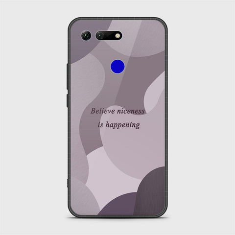 Huawei Honor View 20 Cover - Happy Series - HQ Ultra Shine Premium Infinity Glass Soft Silicon Borders Case