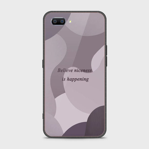 Realme C1 Cover - Happy Series - HQ Ultra Shine Premium Infinity Glass Soft Silicon Borders Case