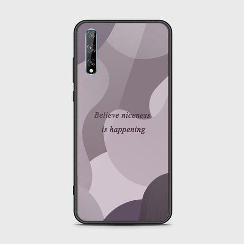 Huawei Y8p Cover - Happy Series - HQ Ultra Shine Premium Infinity Glass Soft Silicon Borders Case