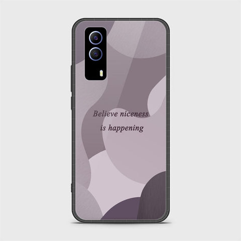 Vivo Y53s Cover - Happy Series - HQ Ultra Shine Premium Infinity Glass Soft Silicon Borders Case