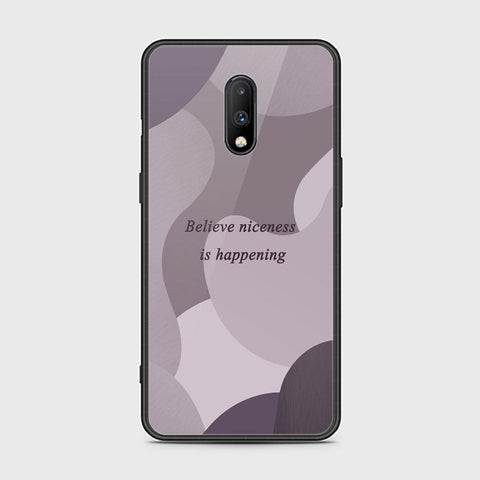 OnePlus 6T Cover - Happy Series - HQ Ultra Shine Premium Infinity Glass Soft Silicon Borders Case