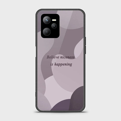 Realme C35 Cover - Happy Series - HQ Ultra Shine Premium Infinity Glass Soft Silicon Borders Case