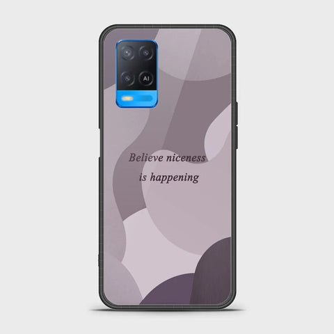 Oppo A54 4G Cover - Happy Series - HQ Ultra Shine Premium Infinity Glass Soft Silicon Borders Case