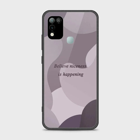 Infinix Hot 11 Play Cover - Happy Series - HQ Ultra Shine Premium Infinity Glass Soft Silicon Borders Case