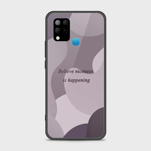 Infinix Hot 10s Cover - Happy Series - HQ Ultra Shine Premium Infinity Glass Soft Silicon Borders Case