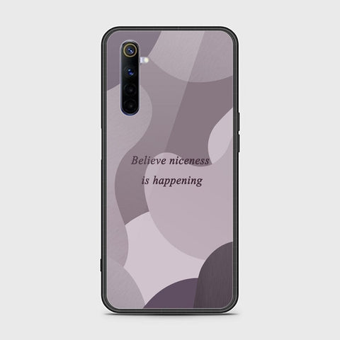 Realme 6 Cover - Happy Series - HQ Ultra Shine Premium Infinity Glass Soft Silicon Borders Case