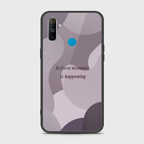 Realme C3 Cover - Happy Series - HQ Ultra Shine Premium Infinity Glass Soft Silicon Borders Case