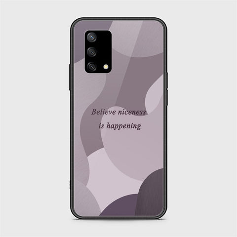 Oppo A74 Cover - Happy Series - HQ Ultra Shine Premium Infinity Glass Soft Silicon Borders Case