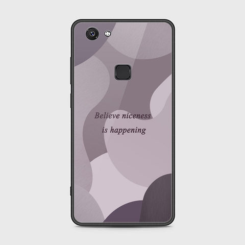 Vivo V7 Cover - Happy Series - HQ Ultra Shine Premium Infinity Glass Soft Silicon Borders Case