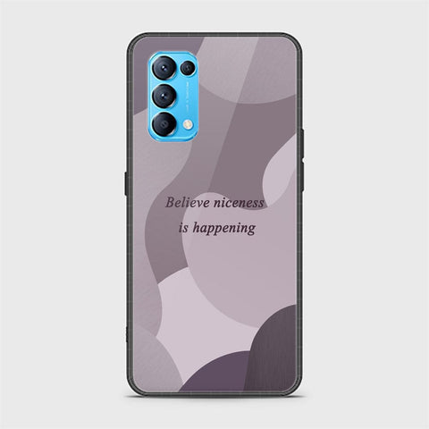 Oppo Reno 5 5G Cover - Happy Series - HQ Ultra Shine Premium Infinity Glass Soft Silicon Borders Case