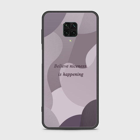 Xiaomi Redmi Note 9 Pro Cover - Happy Series - HQ Ultra Shine Premium Infinity Glass Soft Silicon Borders Case