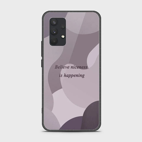 Samsung Galaxy A32 Cover - Happy Series - HQ Ultra Shine Premium Infinity Glass Soft Silicon Borders Case