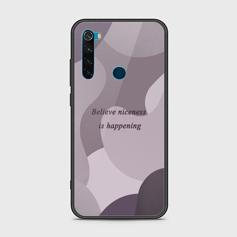 Xiaomi Redmi Note 8 Cover - Happy Series - HQ Ultra Shine Premium Infinity Glass Soft Silicon Borders Case