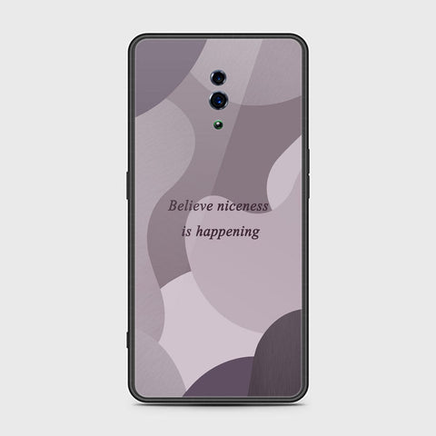 Oppo Reno Cover - Happy Series - HQ Ultra Shine Premium Infinity Glass Soft Silicon Borders Case