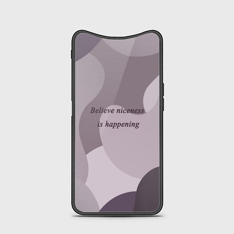 Oppo Find X Cover - Happy Series - HQ Ultra Shine Premium Infinity Glass Soft Silicon Borders Case