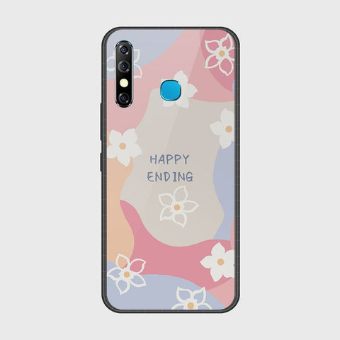 Tecno Spark 4 Cover- Happy Series - HQ Ultra Shine Premium Infinity Glass Soft Silicon Borders Case