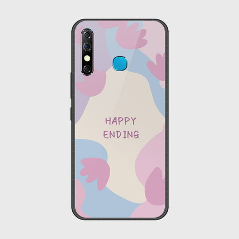 Tecno Spark 4 Cover- Happy Series - HQ Ultra Shine Premium Infinity Glass Soft Silicon Borders Case