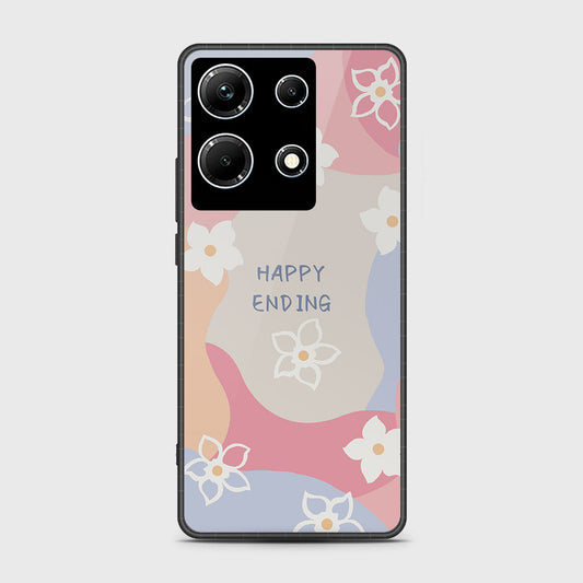 Infinix Note 30 Pro Cover- Happy Series - HQ Ultra Shine Premium Infinity Glass Soft Silicon Borders Case