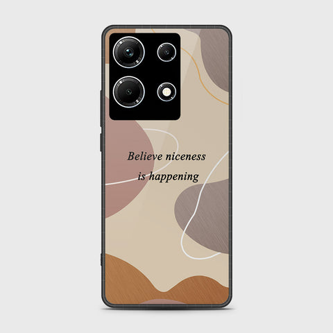 Infinix Note 30 Cover- Happy Series - HQ Ultra Shine Premium Infinity Glass Soft Silicon Borders Case