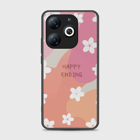 Tecno Pop 8 Cover- Happy Series - HQ Ultra Shine Premium Infinity Glass Soft Silicon Borders Case