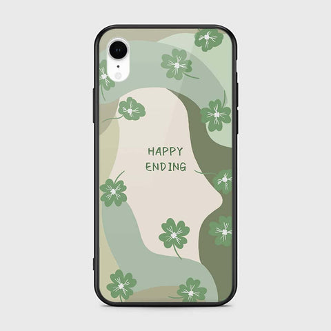 iPhone XR Cover - Happy Series - HQ Ultra Shine Premium Infinity Glass Soft Silicon Borders Case