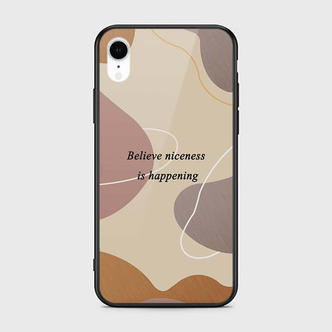 iPhone XR Cover - Happy Series - HQ Ultra Shine Premium Infinity Glass Soft Silicon Borders Case