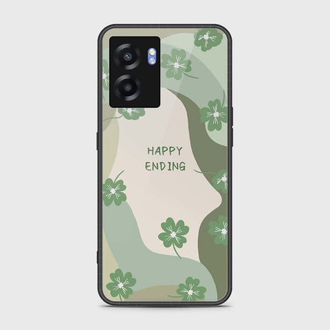 Oppo A77 5G Cover- Happy Series - HQ Ultra Shine Premium Infinity Glass Soft Silicon Borders Case