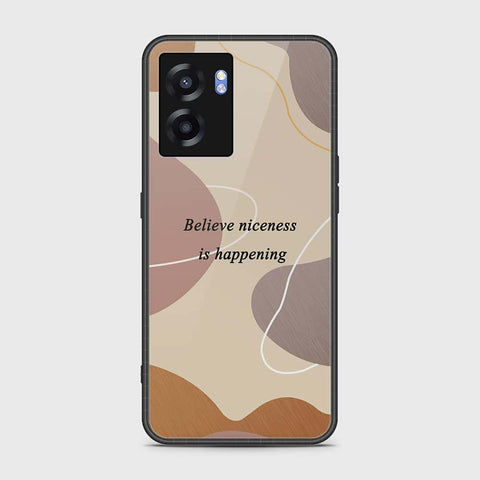 Oppo A77 5G Cover- Happy Series - HQ Ultra Shine Premium Infinity Glass Soft Silicon Borders Case