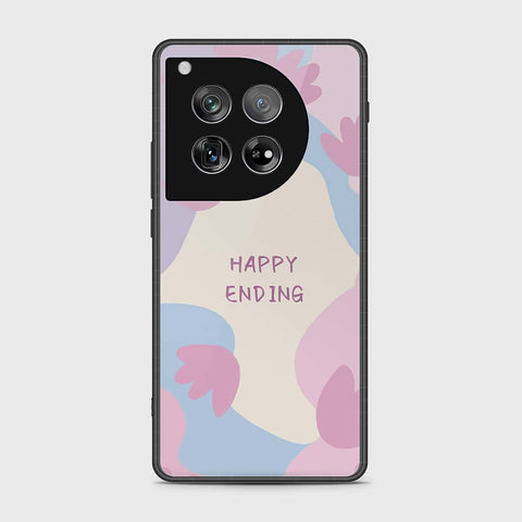 OnePlus 12 Cover- Happy Series - HQ Ultra Shine Premium Infinity Glass Soft Silicon Borders Case