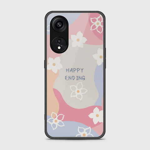 Oppo Reno 8T 5G  Cover- Happy Series - HQ Ultra Shine Premium Infinity Glass Soft Silicon Borders Case