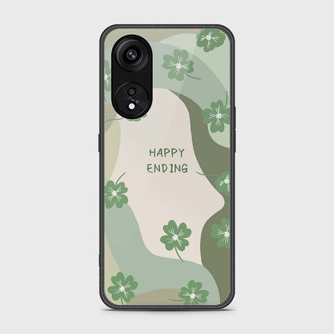 Oppo Reno 8T 5G  Cover- Happy Series - HQ Ultra Shine Premium Infinity Glass Soft Silicon Borders Case