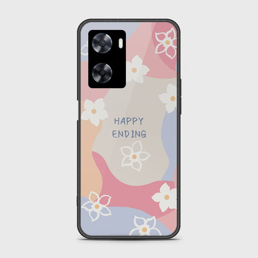 Oppo A77s Cover - Happy Series - HQ Ultra Shine Premium Infinity Glass Soft Silicon Borders Case