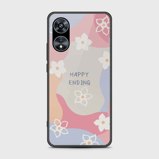 Oppo A97 5G Cover- Happy Series - HQ Ultra Shine Premium Infinity Glass Soft Silicon Borders Case