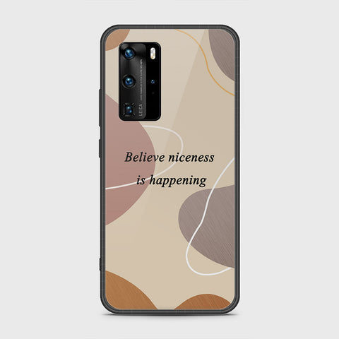 Huawei P40 Pro Cover- Happy Series - HQ Ultra Shine Premium Infinity Glass Soft Silicon Borders Case