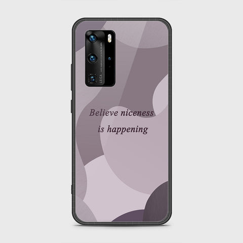 Huawei P40 Pro Cover- Happy Series - HQ Ultra Shine Premium Infinity Glass Soft Silicon Borders Case