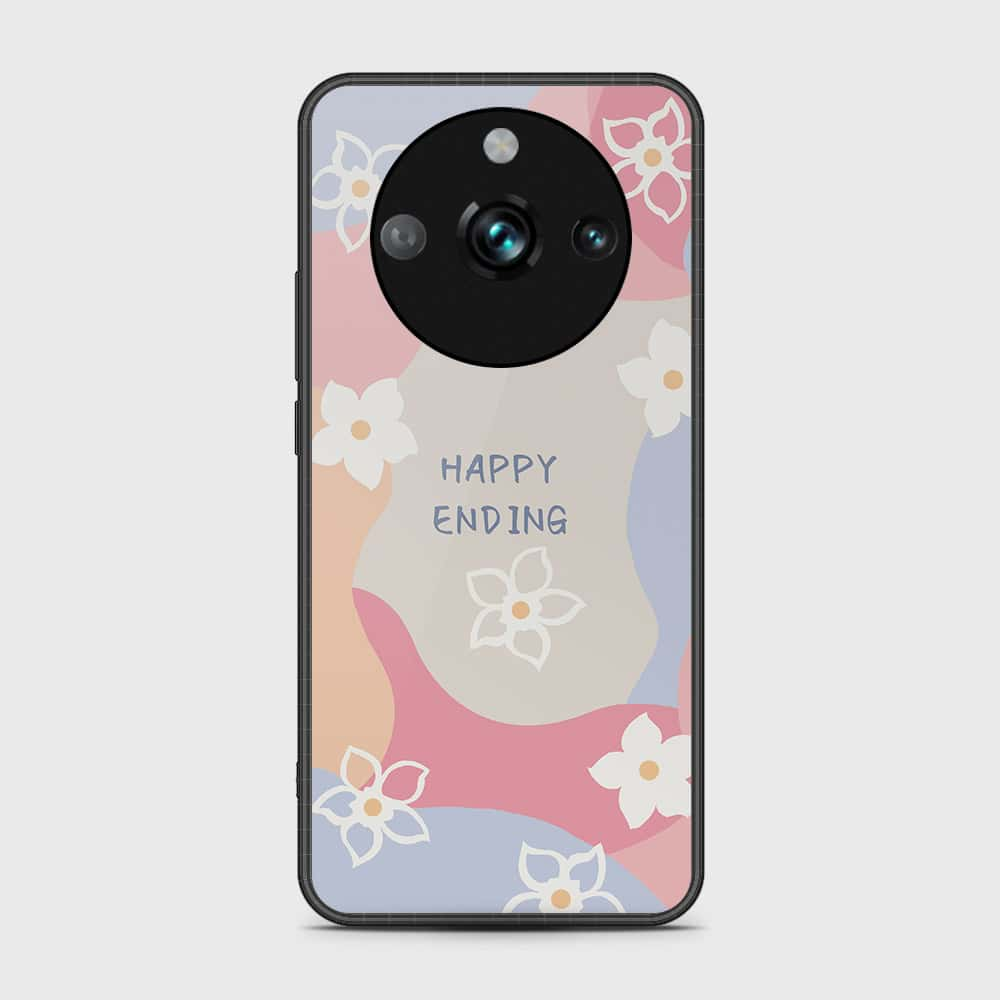 Realme 11 Pro Cover- Happy Series - HQ Ultra Shine Premium Infinity Glass Soft Silicon Borders Case