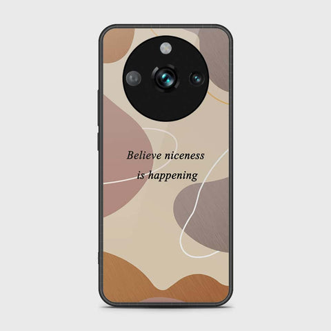 Realme 11 Pro Cover- Happy Series - HQ Ultra Shine Premium Infinity Glass Soft Silicon Borders Case