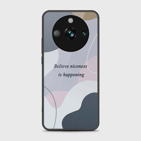 Realme 11 Pro Cover- Happy Series - HQ Ultra Shine Premium Infinity Glass Soft Silicon Borders Case