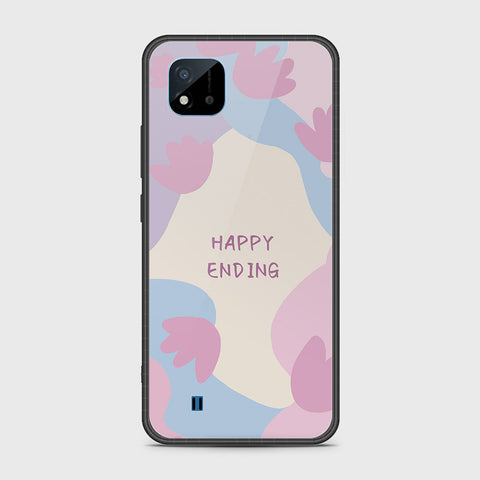 Realme Narzo 50i Cover- Happy Series - HQ Ultra Shine Premium Infinity Glass Soft Silicon Borders Case