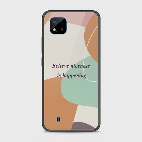 Realme Narzo 50i Cover- Happy Series - HQ Ultra Shine Premium Infinity Glass Soft Silicon Borders Case