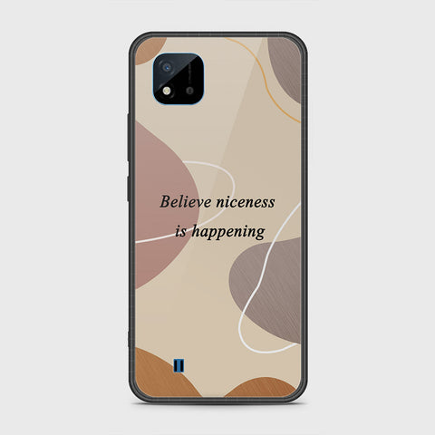 Realme Narzo 50i Cover- Happy Series - HQ Ultra Shine Premium Infinity Glass Soft Silicon Borders Case