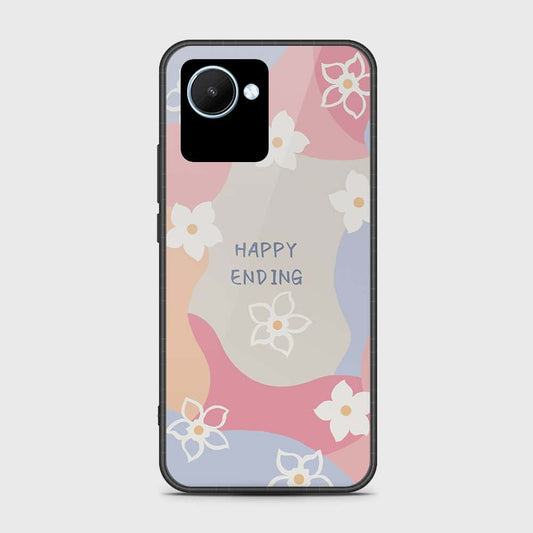 Realme C30 Cover- Happy Series - HQ Ultra Shine Premium Infinity Glass Soft Silicon Borders Case