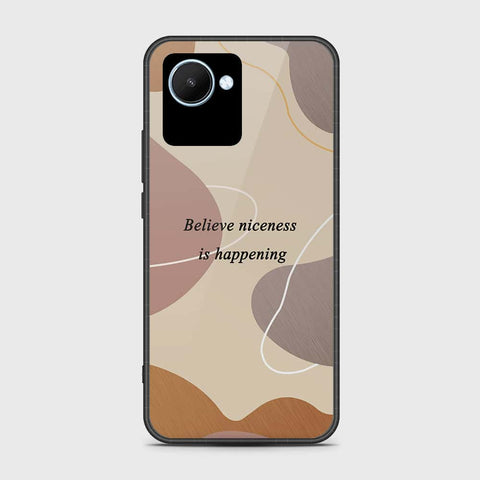 Realme C30s Cover- Happy Series - HQ Ultra Shine Premium Infinity Glass Soft Silicon Borders Case