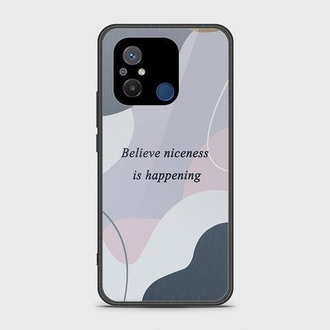 Xiaomi Redmi 12C Cover - Happy Series - HQ Ultra Shine Premium Infinity Glass Soft Silicon Borders Case