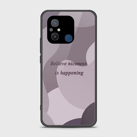 Xiaomi Redmi 12C Cover - Happy Series - HQ Ultra Shine Premium Infinity Glass Soft Silicon Borders Case