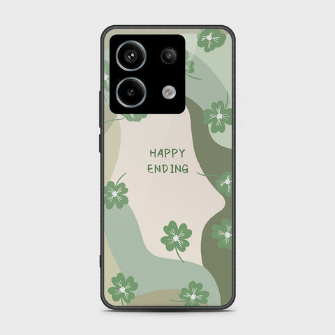 Xiaomi Redmi Note 13 Pro 4G Cover - Happy Series - HQ Ultra Shine Premium Infinity Glass Soft Silicon Borders Case